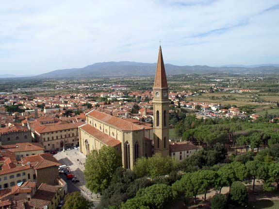 vista panoramica su arezzo