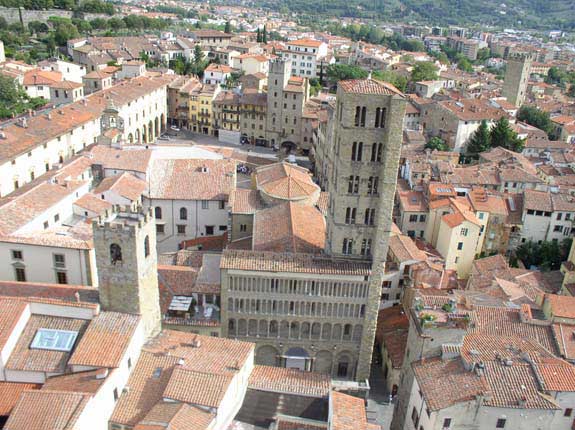 vista panoramica su arezzo